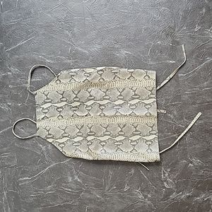 Plaether snakeskin top